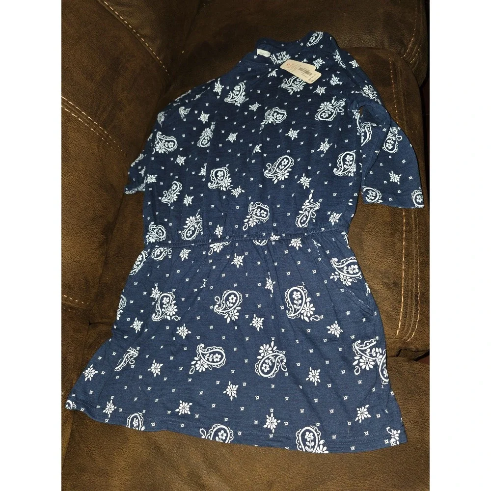 Gymboree Indigo dyed dress size medium 7‎ 8 nwt