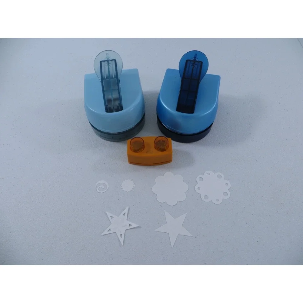 Creative Memories Paper Punch Lot Mini Sun & Swirl Large Multi Star Large Flower