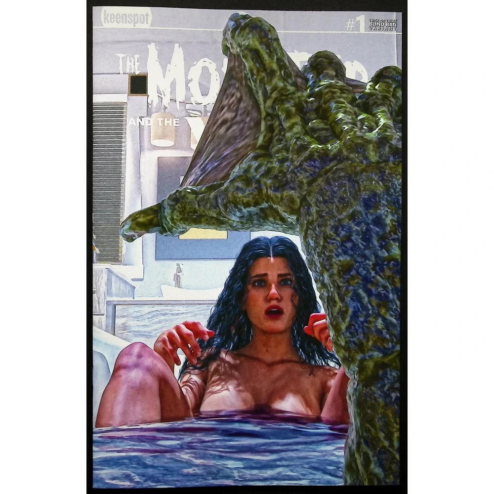 The Monster And The‎ 1 Comic Book KeenSpot Variant Cover A4 Nightmare on Elm St