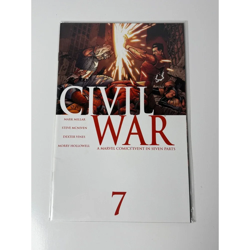 Marvel Civil War 7 Mark Millar Steve McNiven Iron Man Captain America‎ 2007