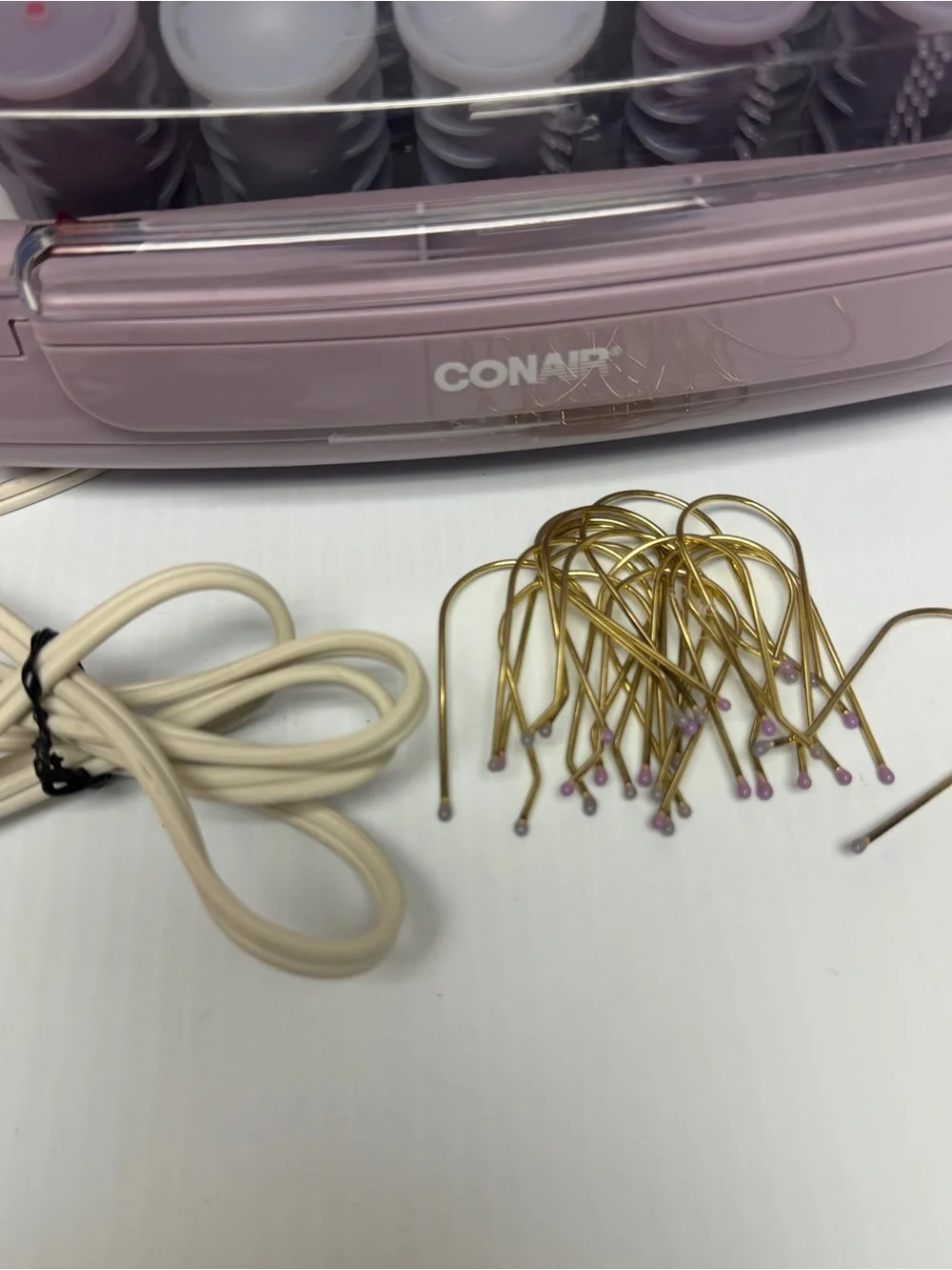 Conair Pink Heated Hair Roller Set with Clips model HS11