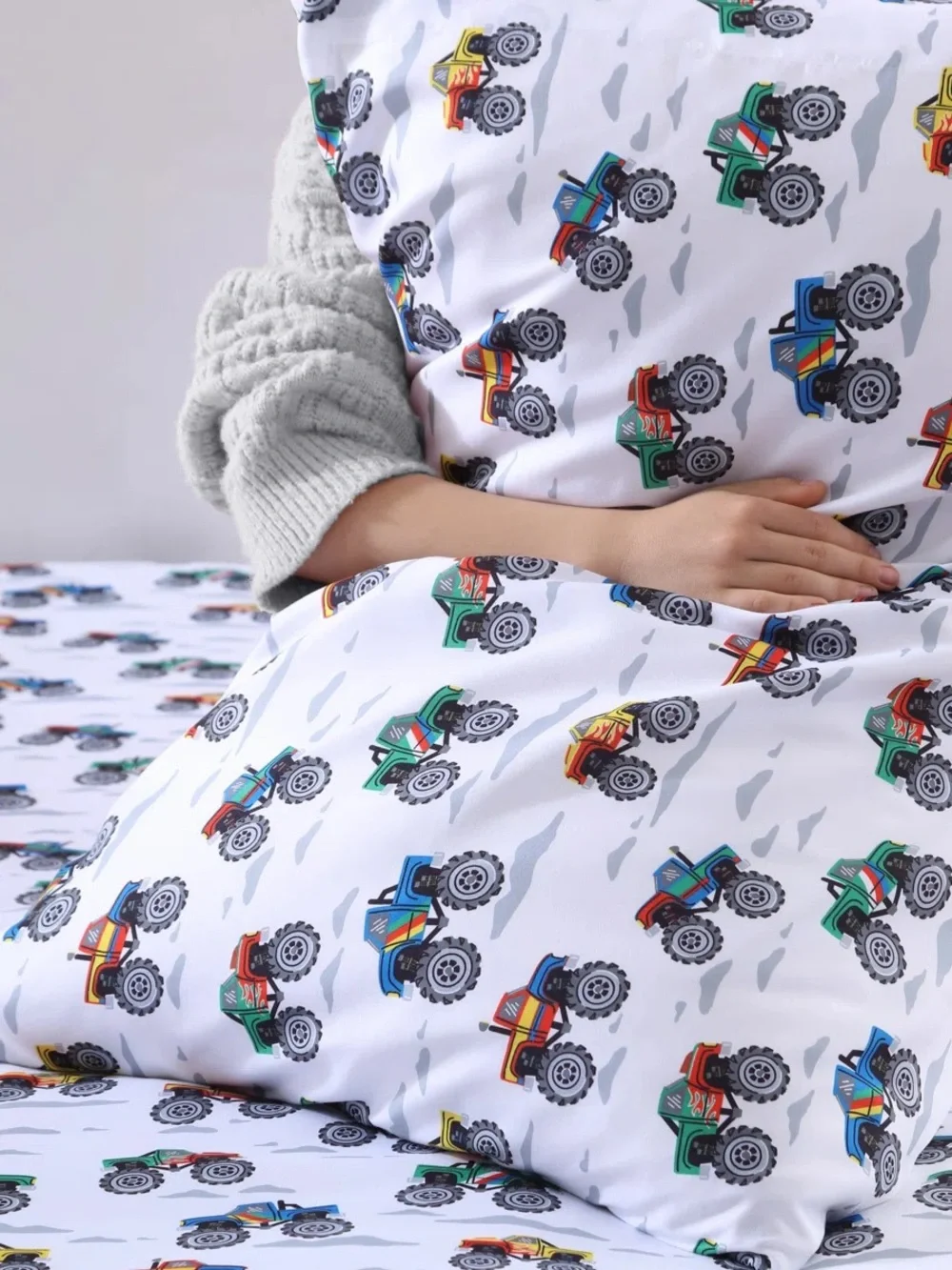 Poppy & Fritz Monster Trucks Microfiber Sheet Sets (Full / Double)