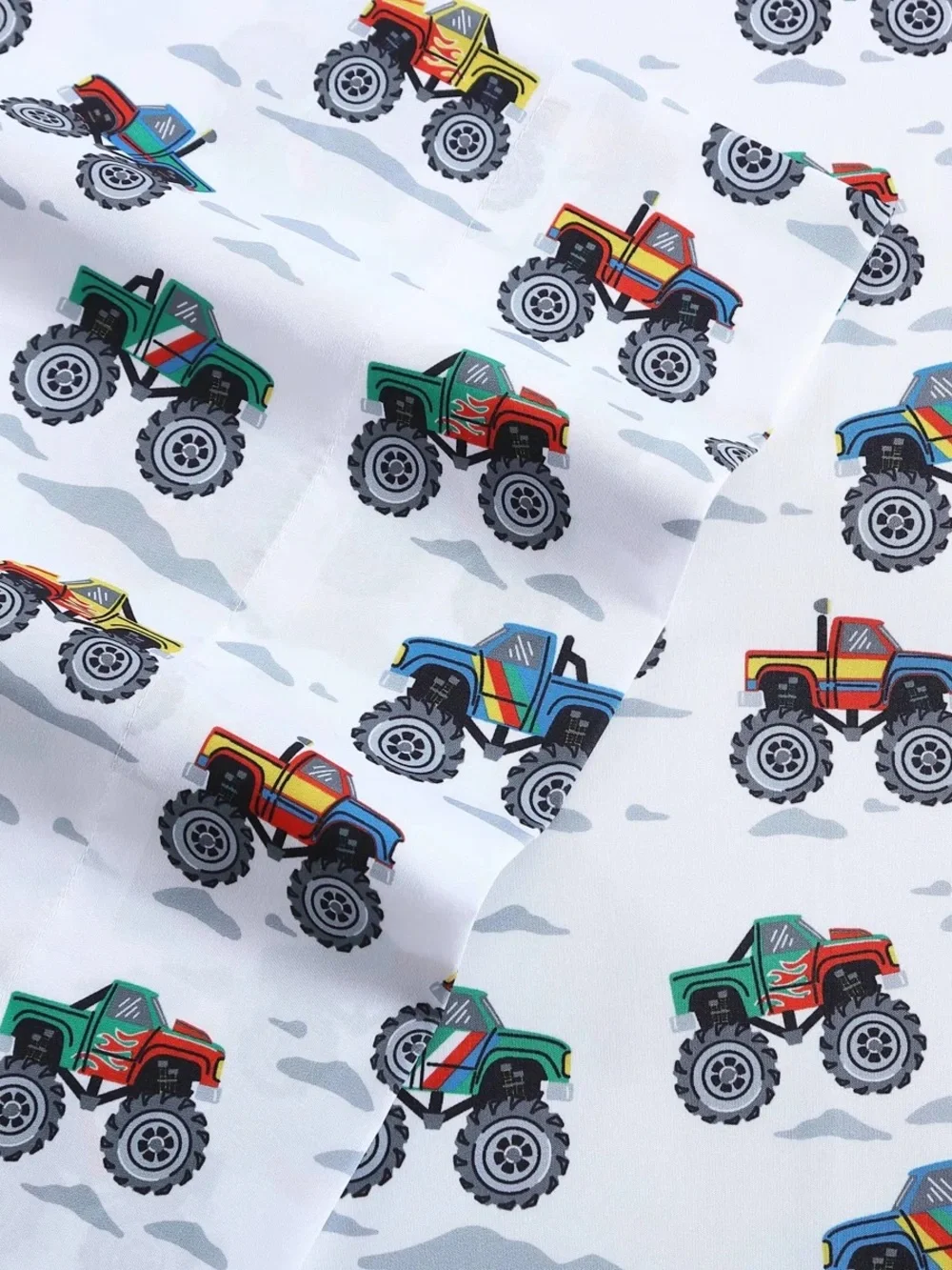 Poppy & Fritz Monster Trucks Microfiber Sheet Sets (Full / Double)