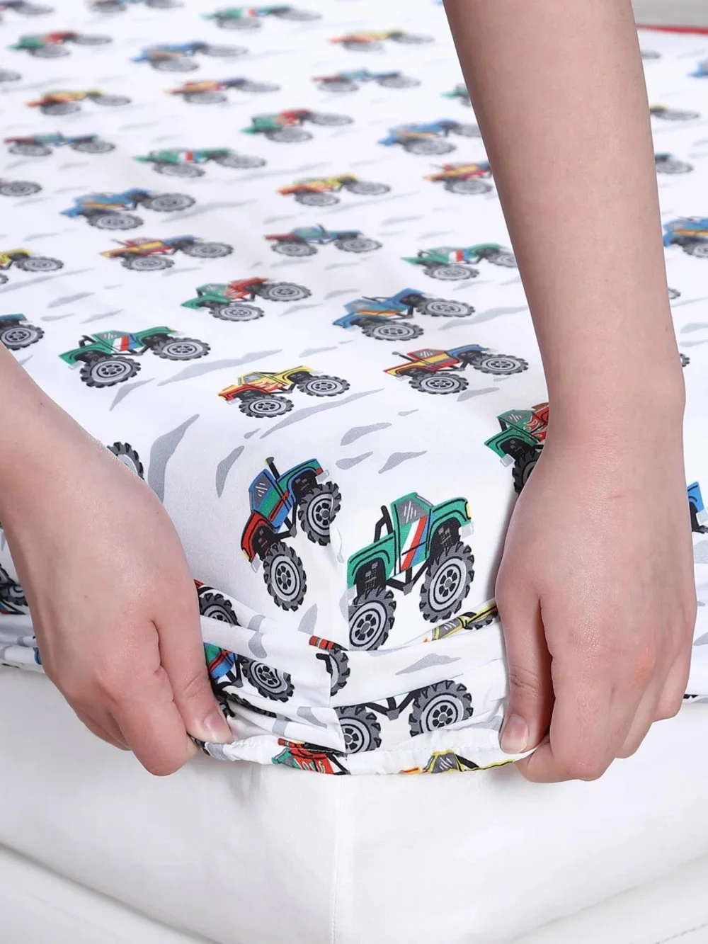 Poppy & Fritz Monster Trucks Microfiber Sheet Sets (Full / Double)