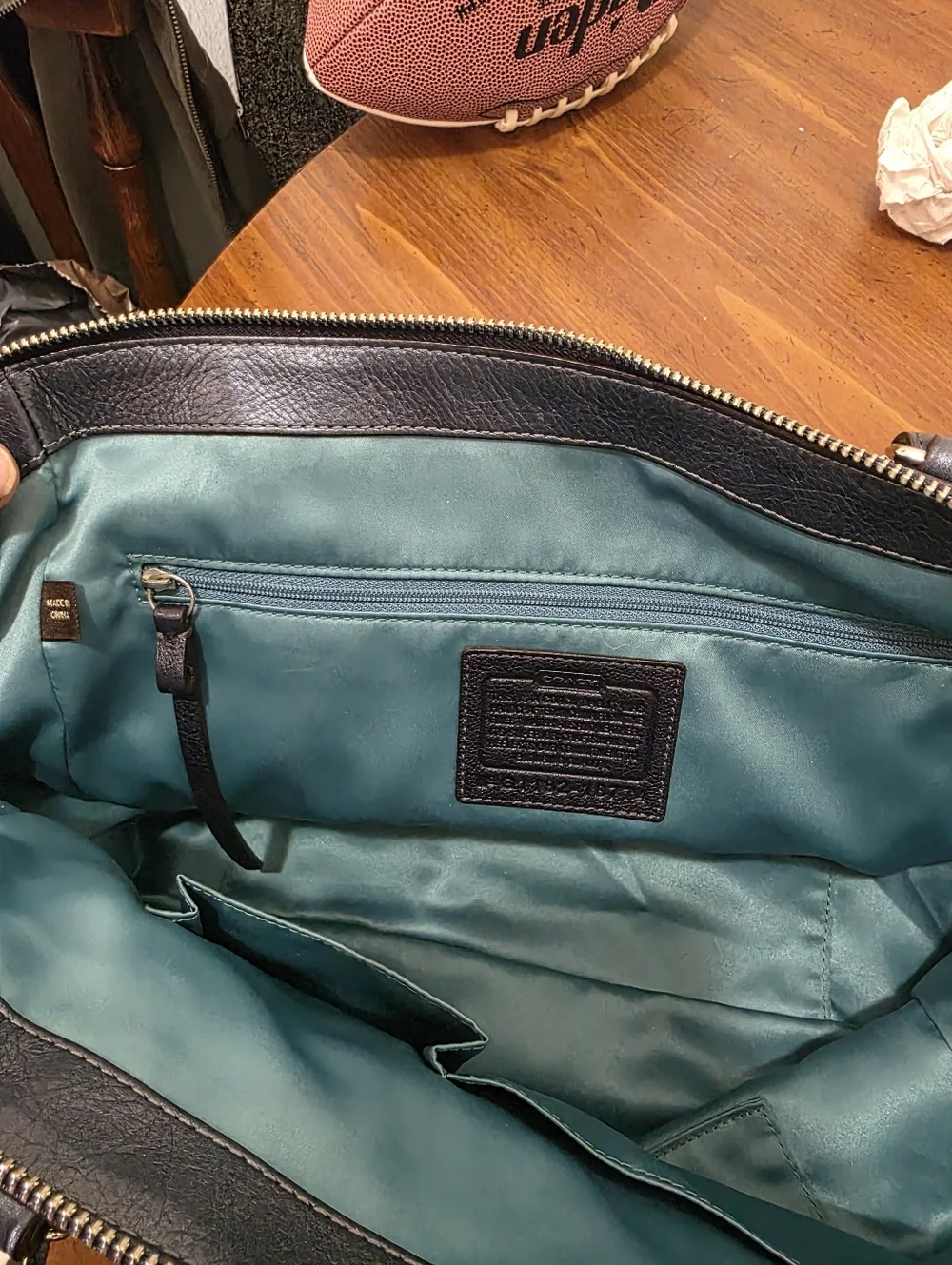 Coach duffel crafted