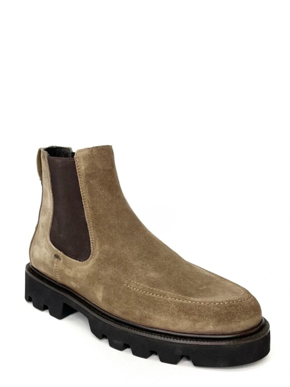 Massimo Dutti Chelsea Boots Moc Toe Brown Suede Euro Size 40 = US 7 New NWT