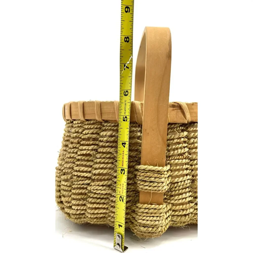 Vintage jute wicker