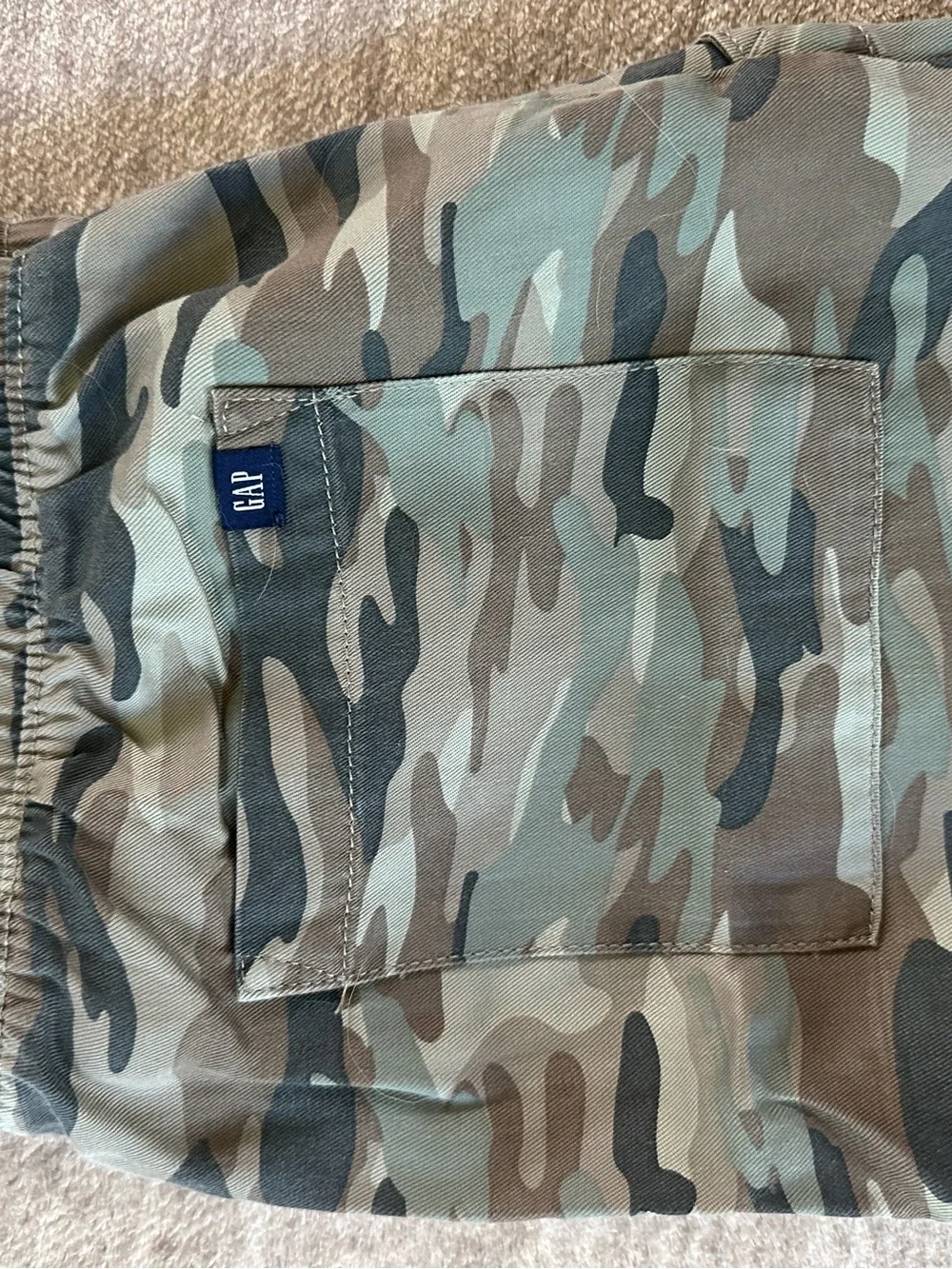 GAP camo joggers