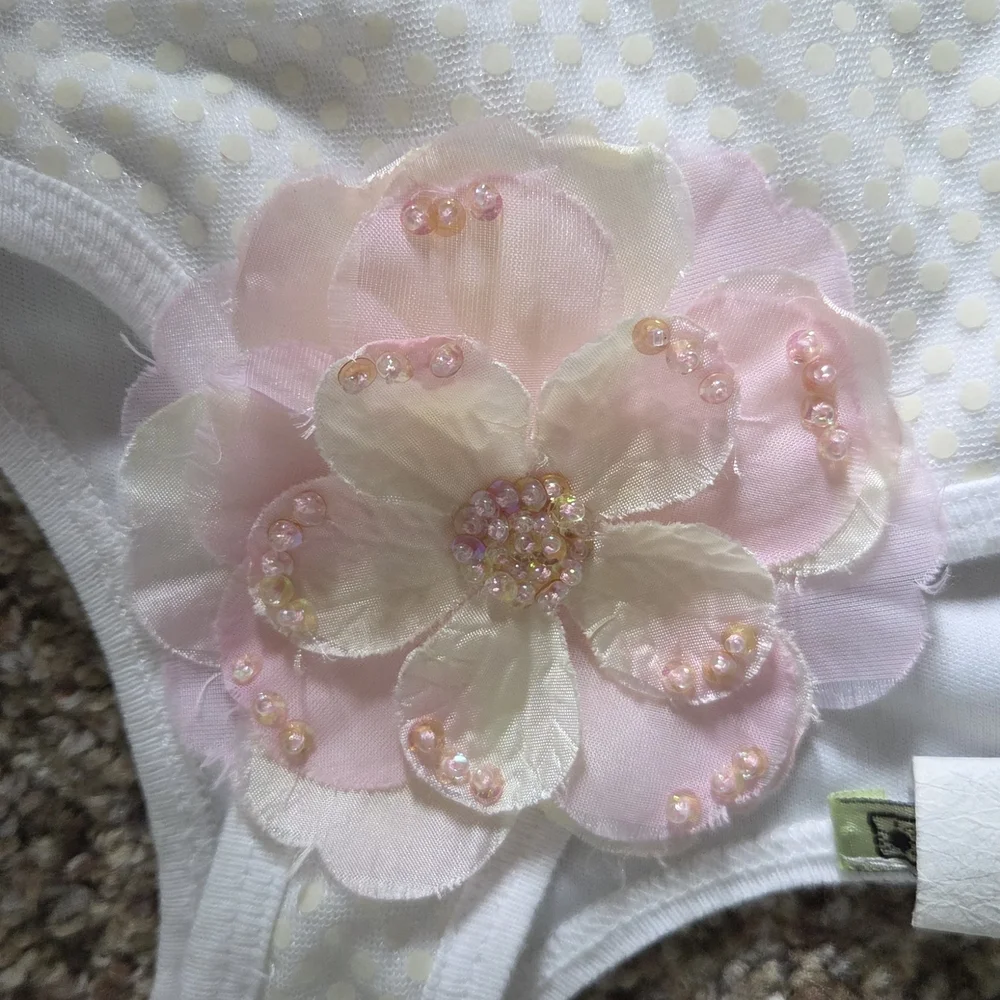 Girls Pink Swimsuit & Tank Top Set XS 4/5 | Floral Summer Beach Outfit