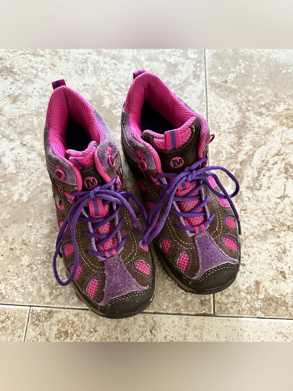 Merrell Kids Purple & Pink Hiking boots Sneakers