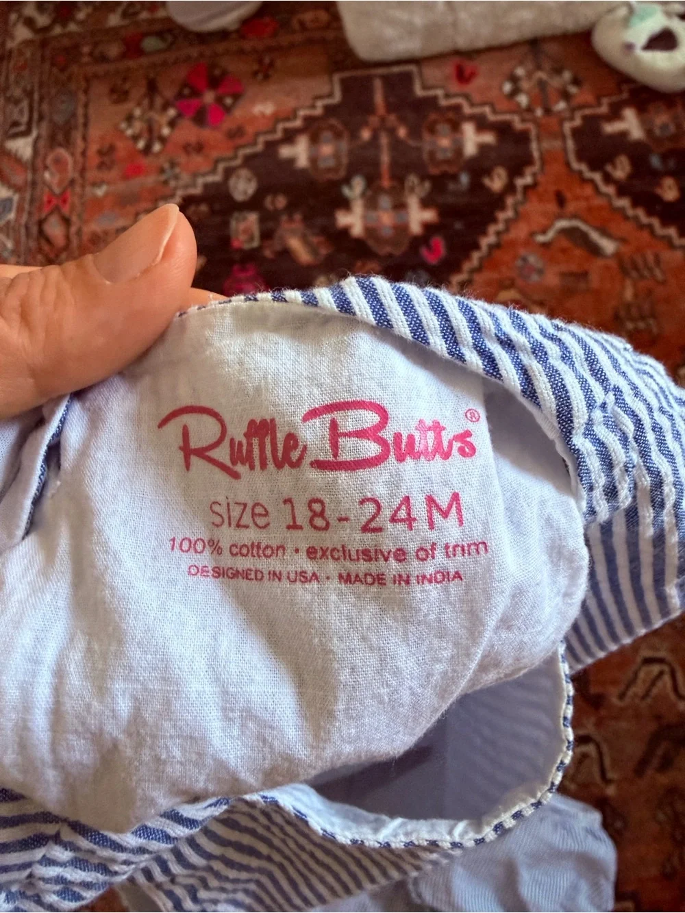 Ruffle Butts soft blue