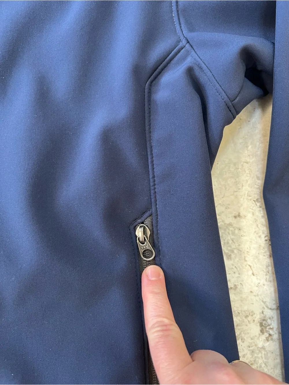 The North Face face resistant