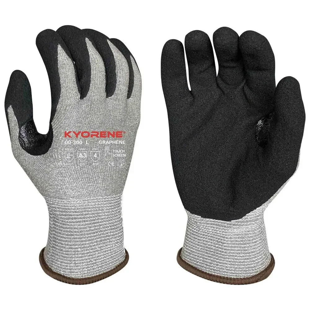 Armor Guys 00-300 Kyorene A3 HCT MicroFoam Nitrile Coated‎ Gloves (3) PAIRS, LG