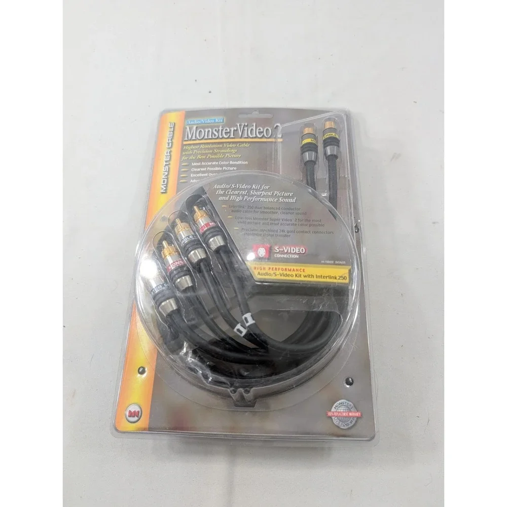 Monster Video 2 S-Video Cable Kit w/ Interlink 250, 2.0m (6.6ft)