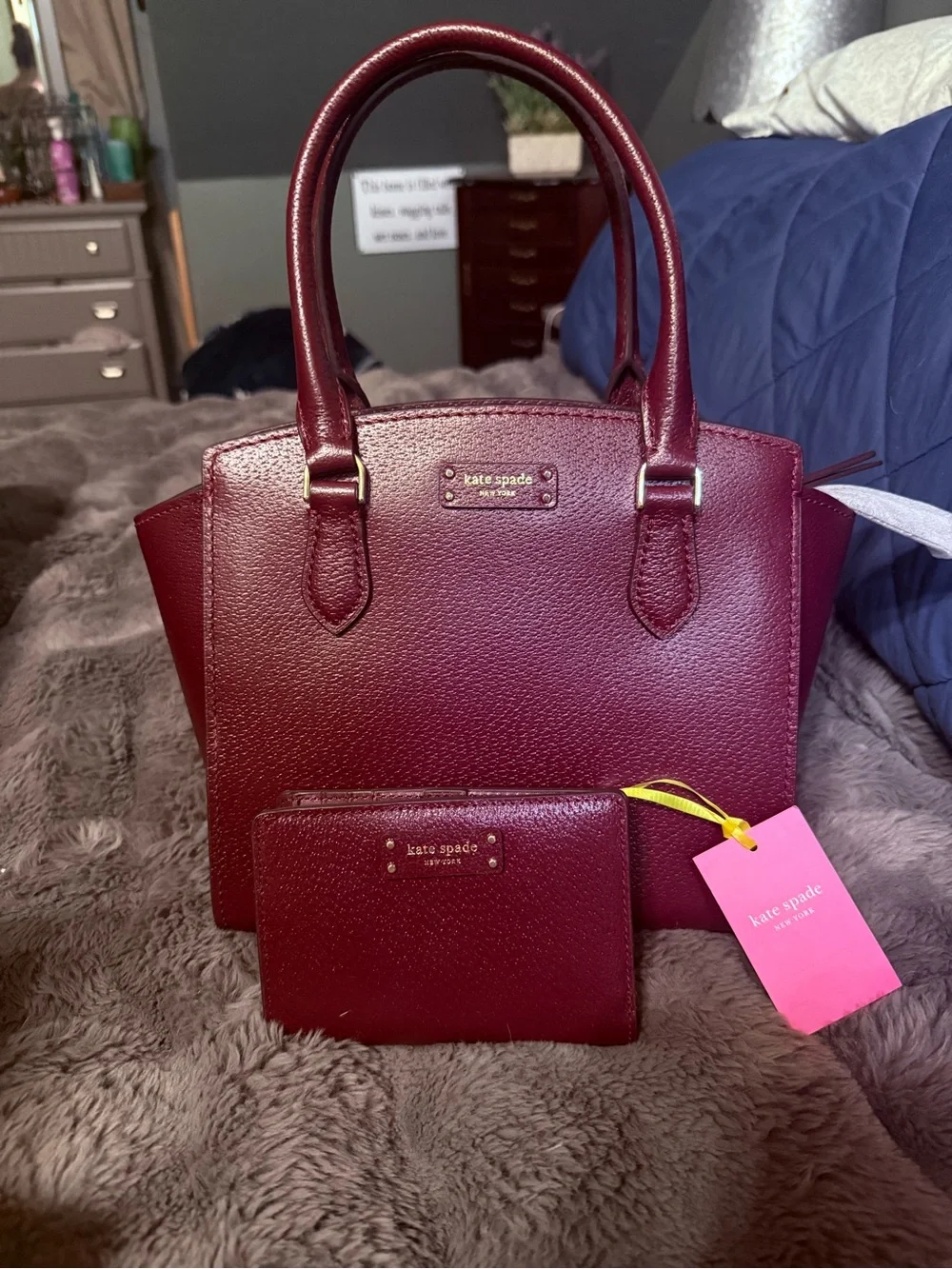 kate spade structured pebbled