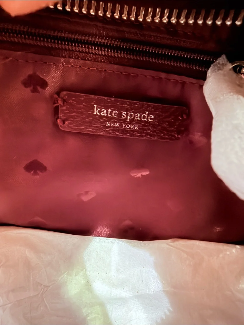 kate spade structured pebbled
