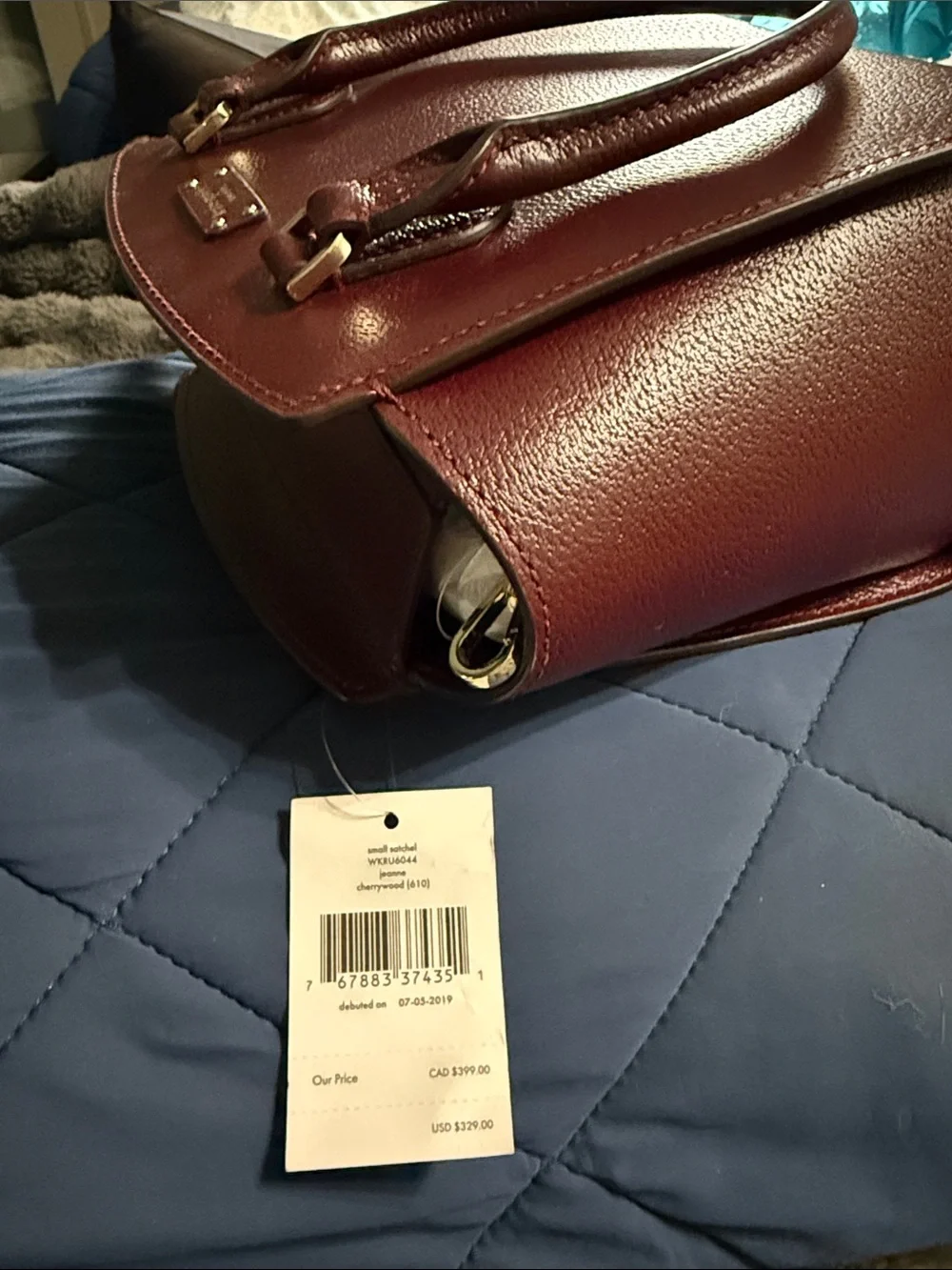 kate spade structured pebbled