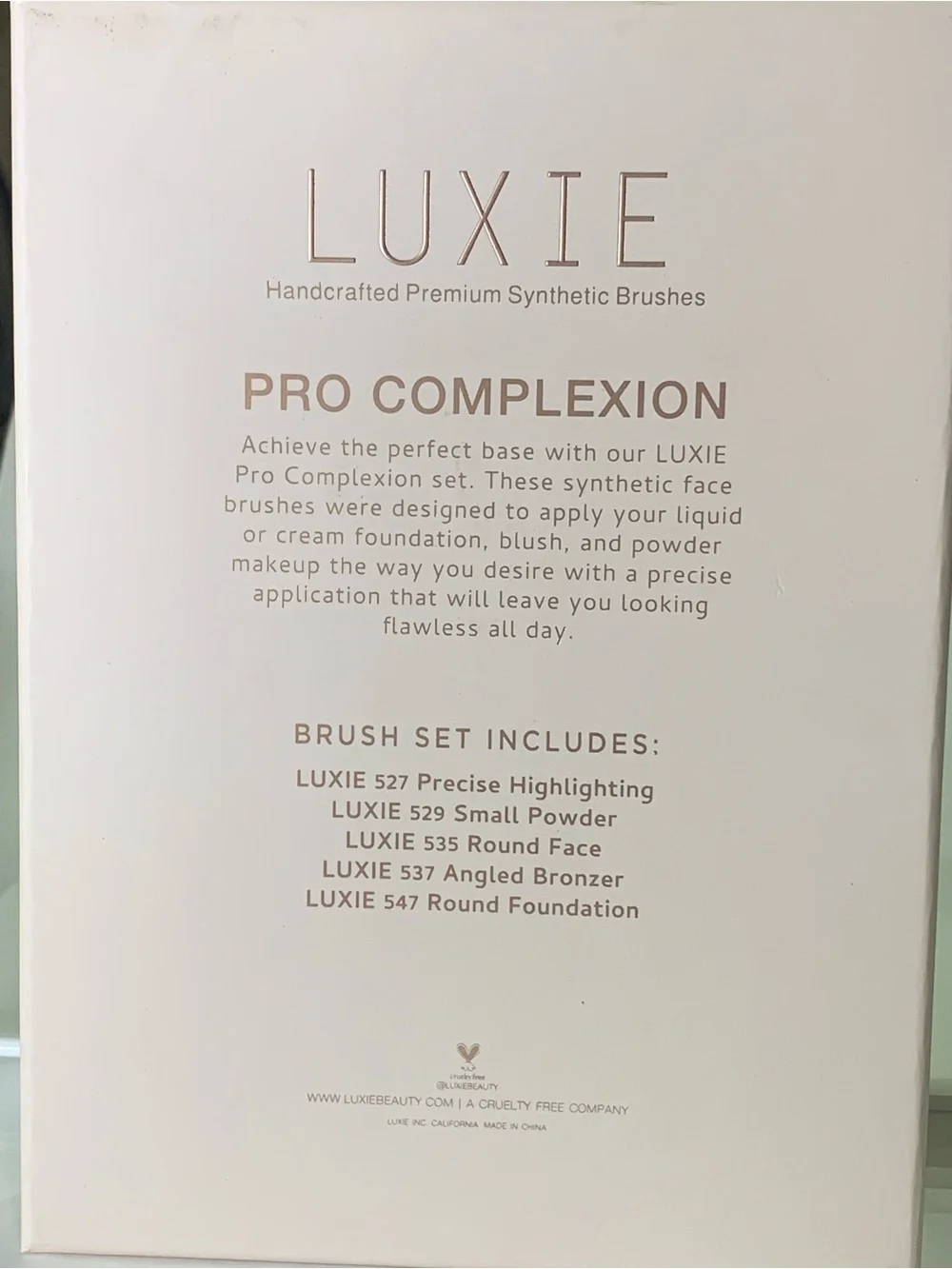 Luxie five brushes