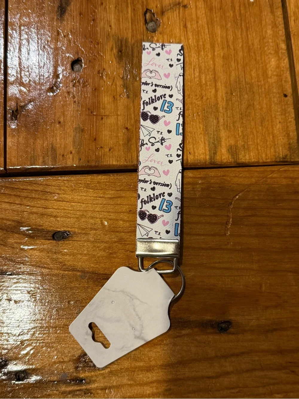 Taylor swift inspired keychain. NWT