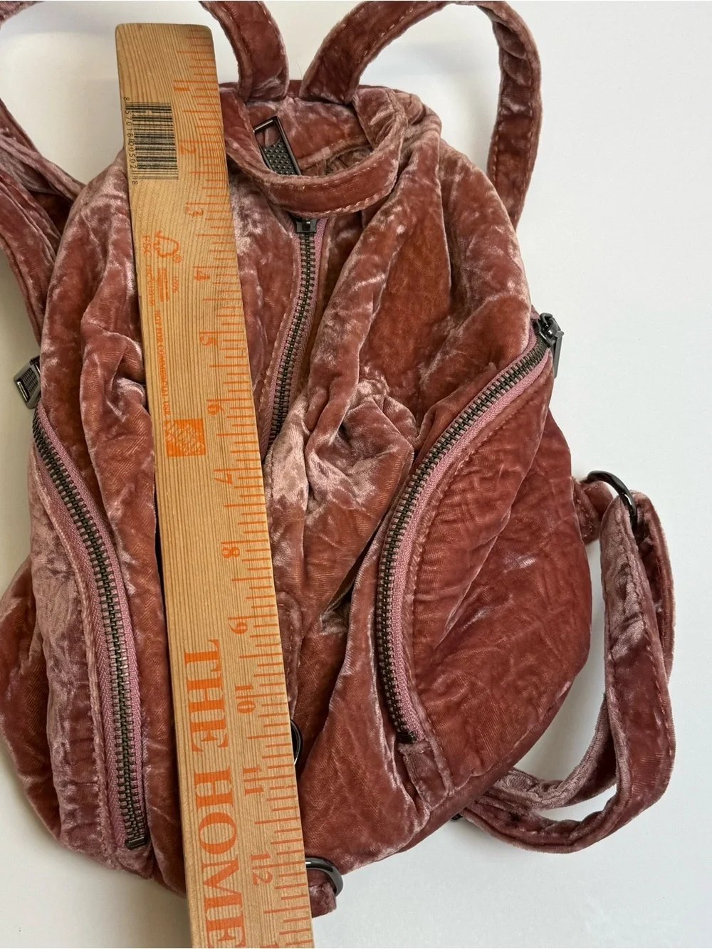 REBECCA MINKOFF MEDIUM VELVET JULIAN PINK BACKPACK $245 Travel Organizer Purse