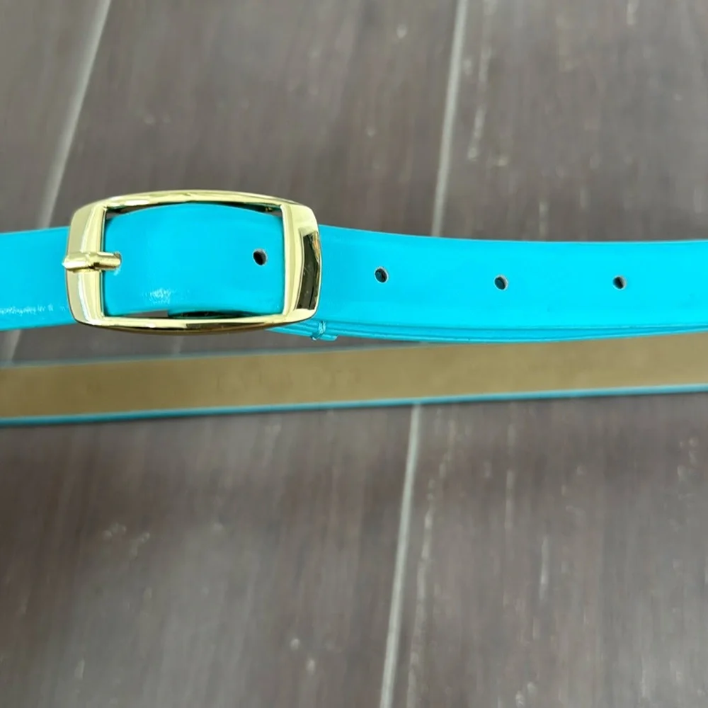 Talbots leather turquoise