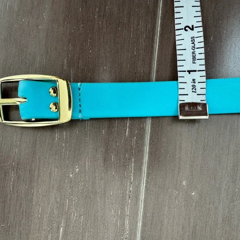 Talbots leather turquoise