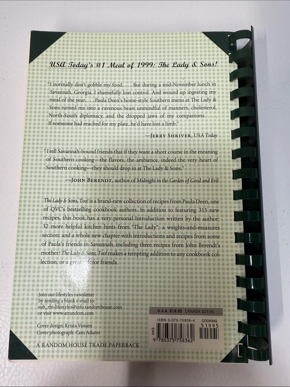 Paula H. Deen The Lady & Sons Cookbook Set