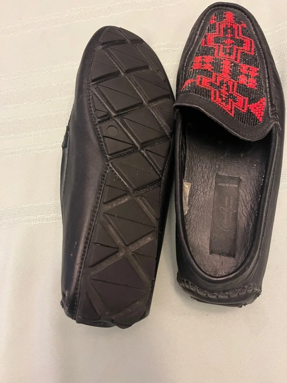 Donald J. Pliner black leather