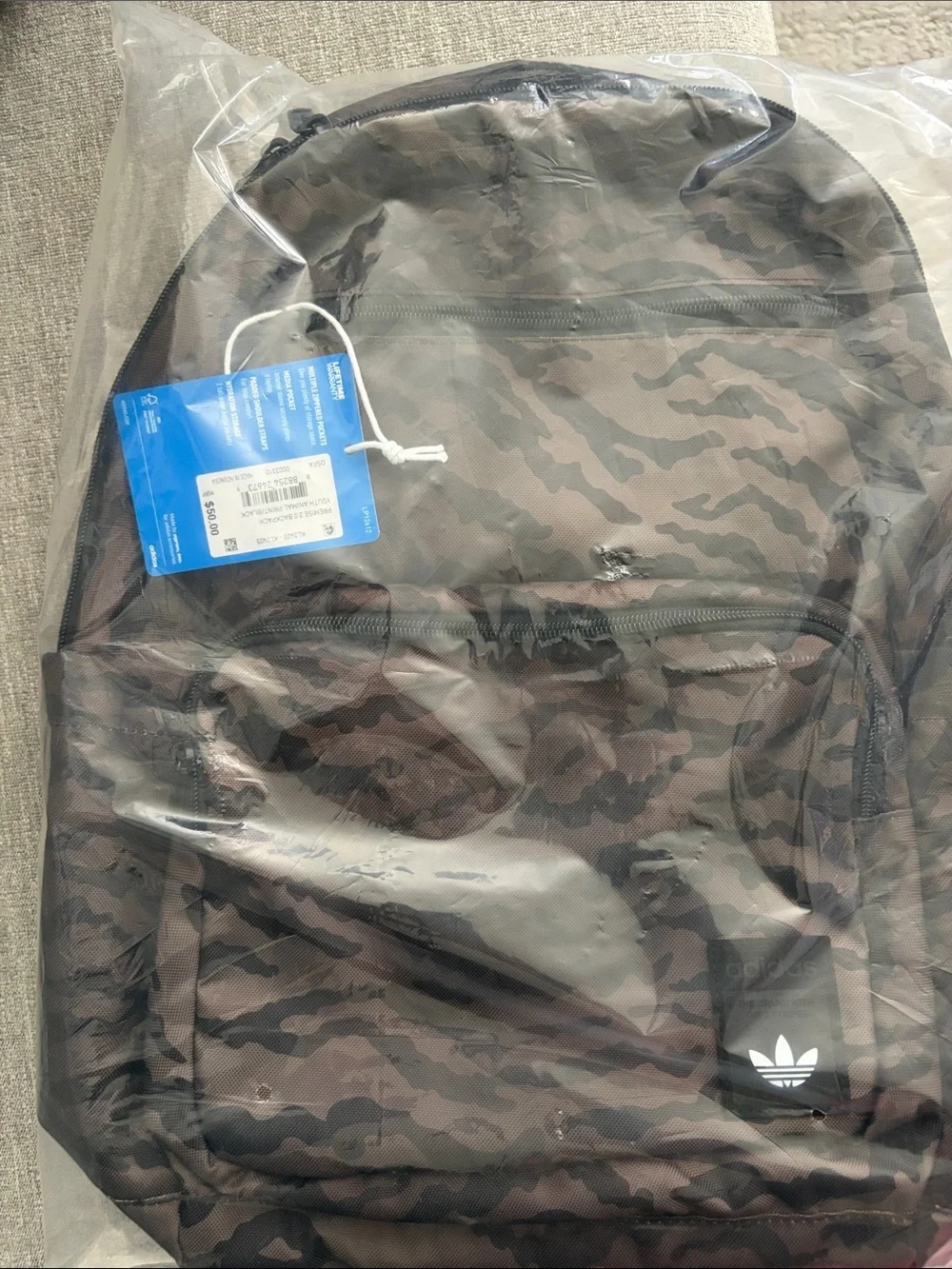 Adidas Men’s Brown Camo Backpack