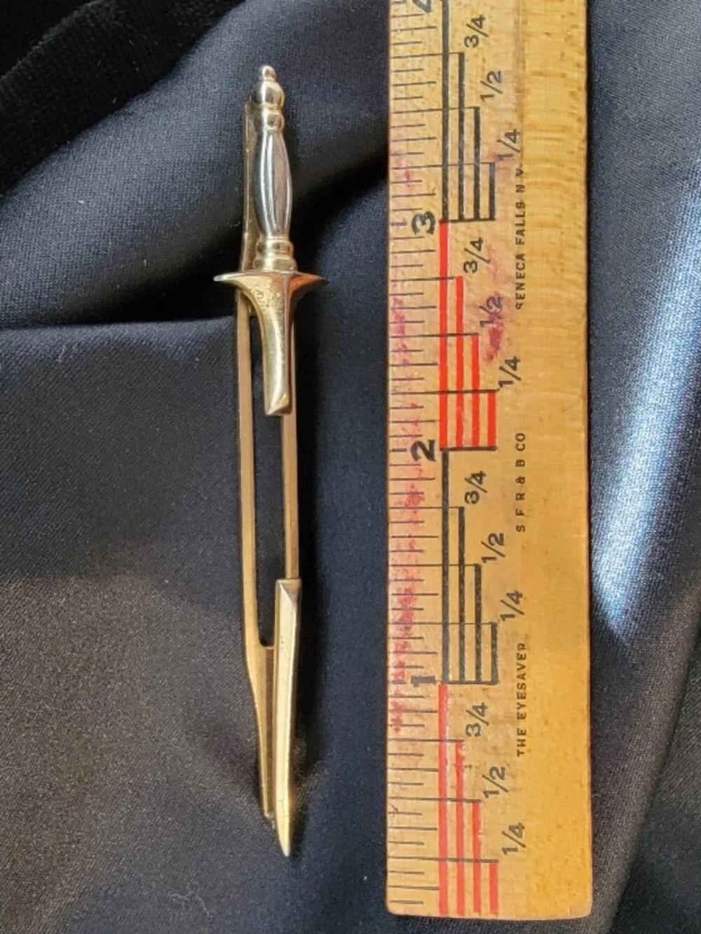 Vintage Swank Signed Tie Clip Bar
