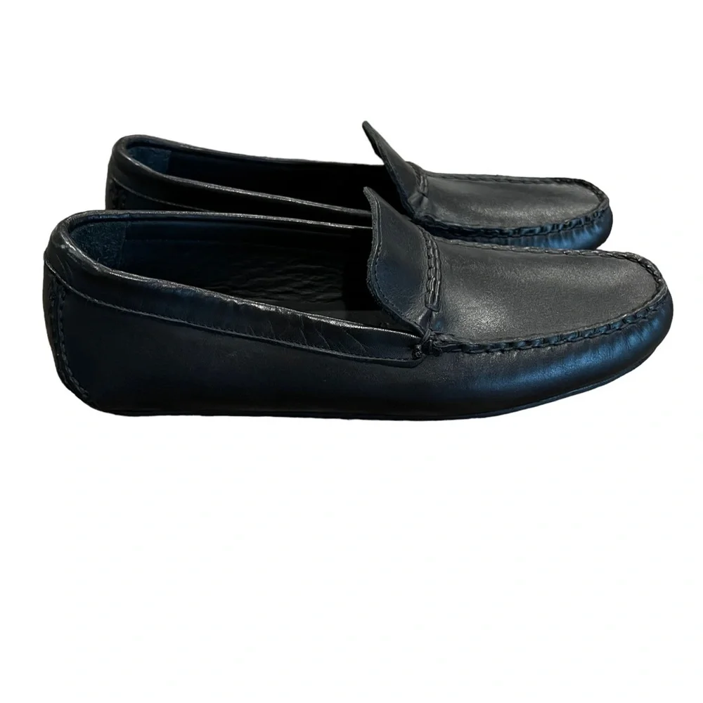 Allen Edmonds Super Sport Black Leather Slip-On Loafers Men's 7.5 NWOB Comfort
