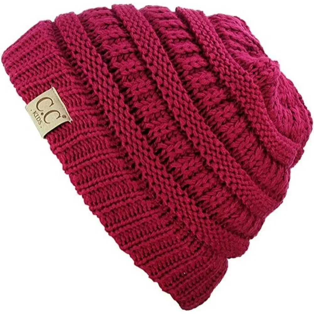 C.C Kids' Cute Warm and Comfy Children's Knit Ski Beanie Hat