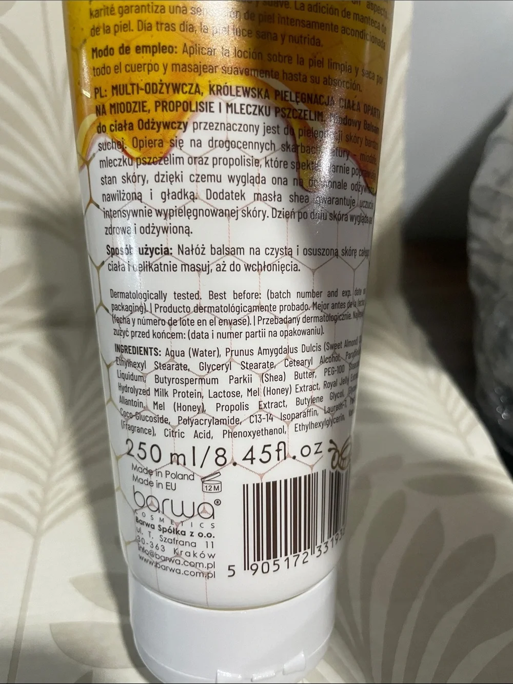 Barwa honey body