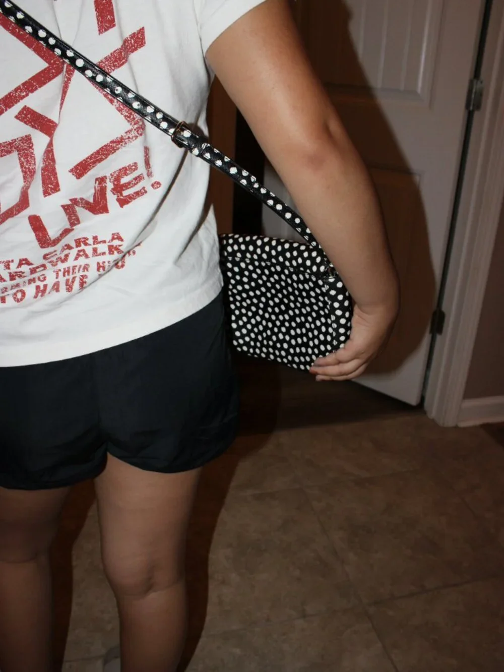 Kate Spade Black and White Polka Dot Crossbody