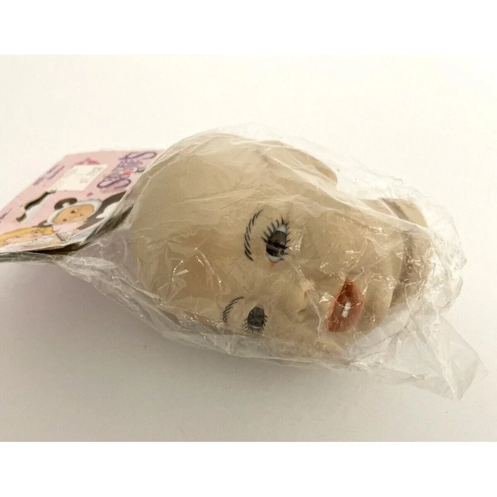 Syndee's Crafts Vinyl Heirloom Doll Head  Sunshine Brown Eyes 1990 VINTAGE