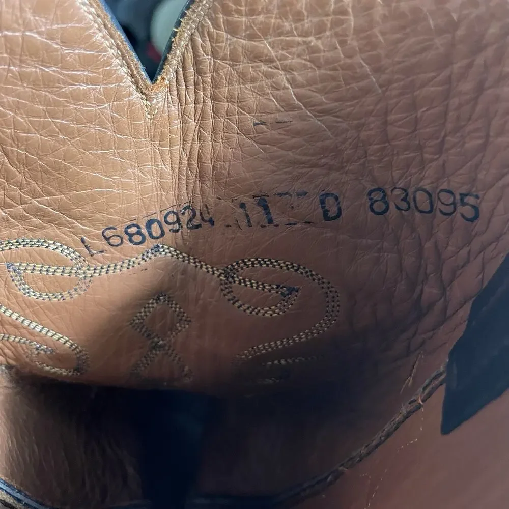 Lucchese embroidered leather