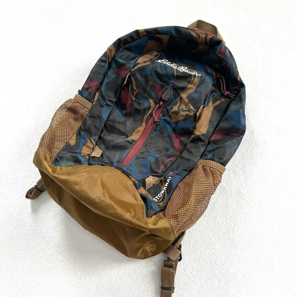 Eddie Bauer Stowaway 20L Backpack Camo Print Lightweight Hiking Packable Bag