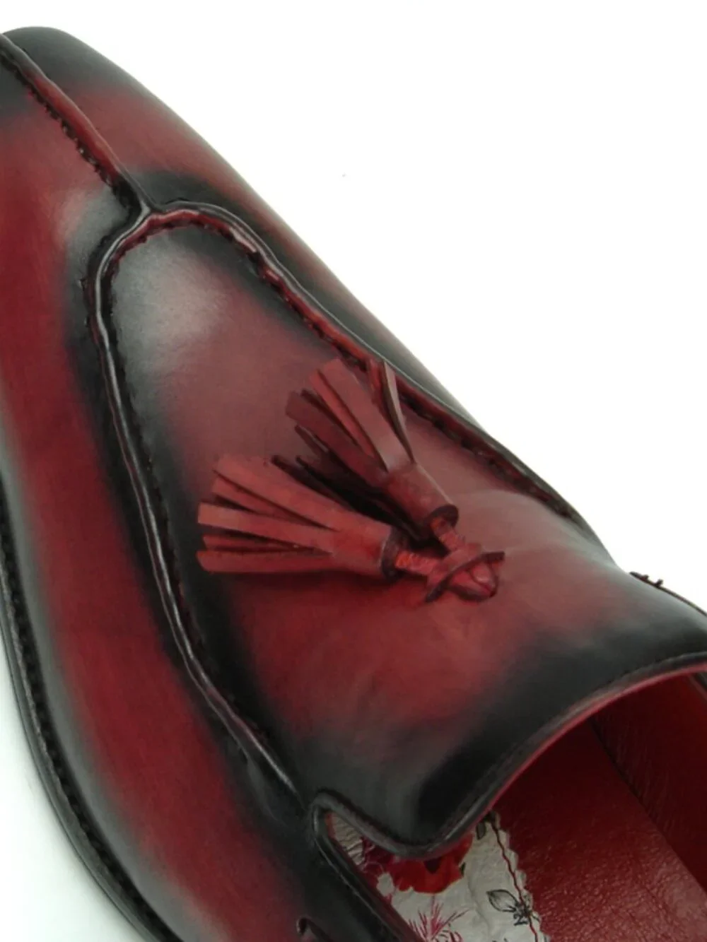 Fiesso by Aurelio Garcia burgundy leather