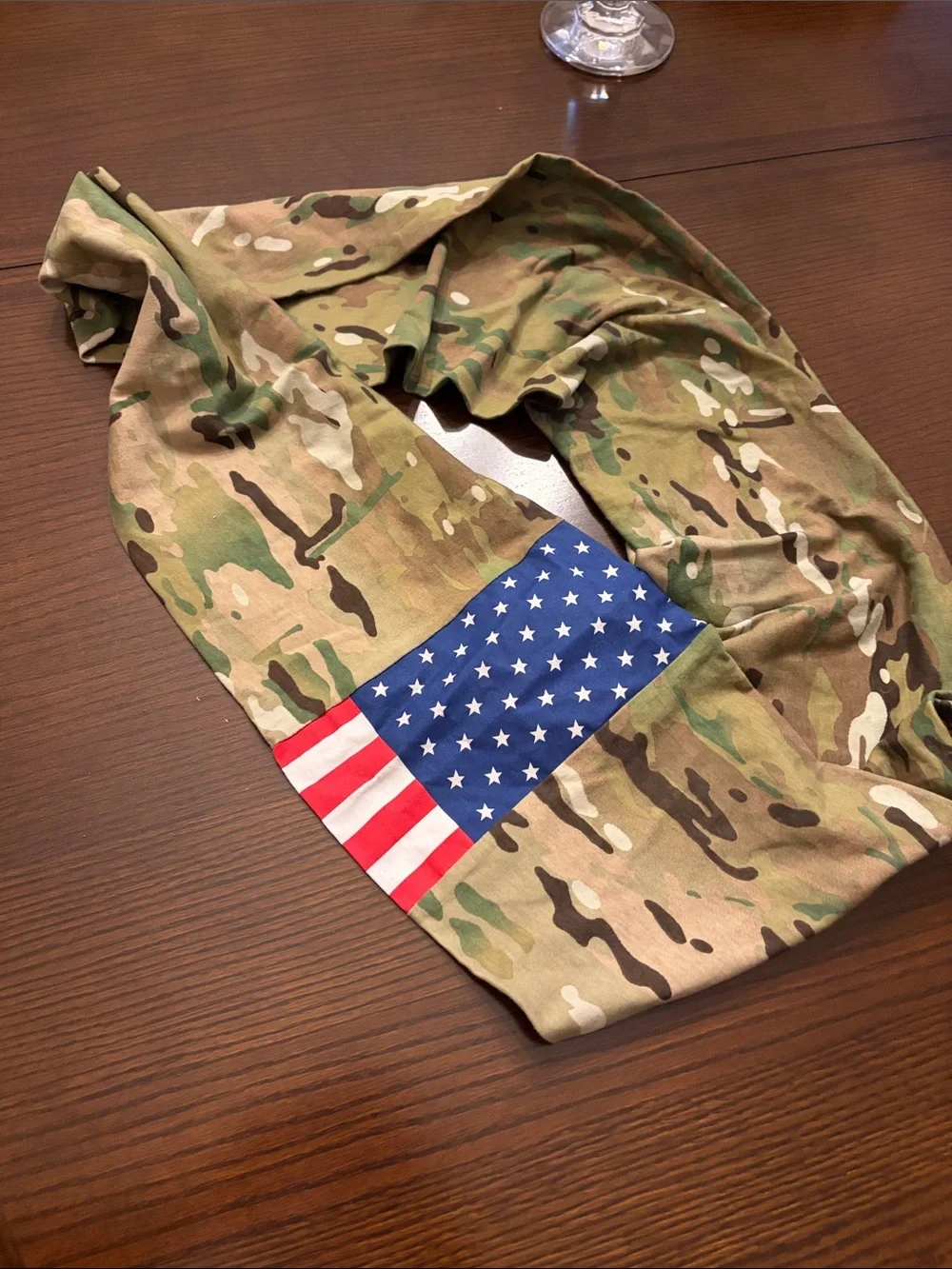N/A camouflage scarf