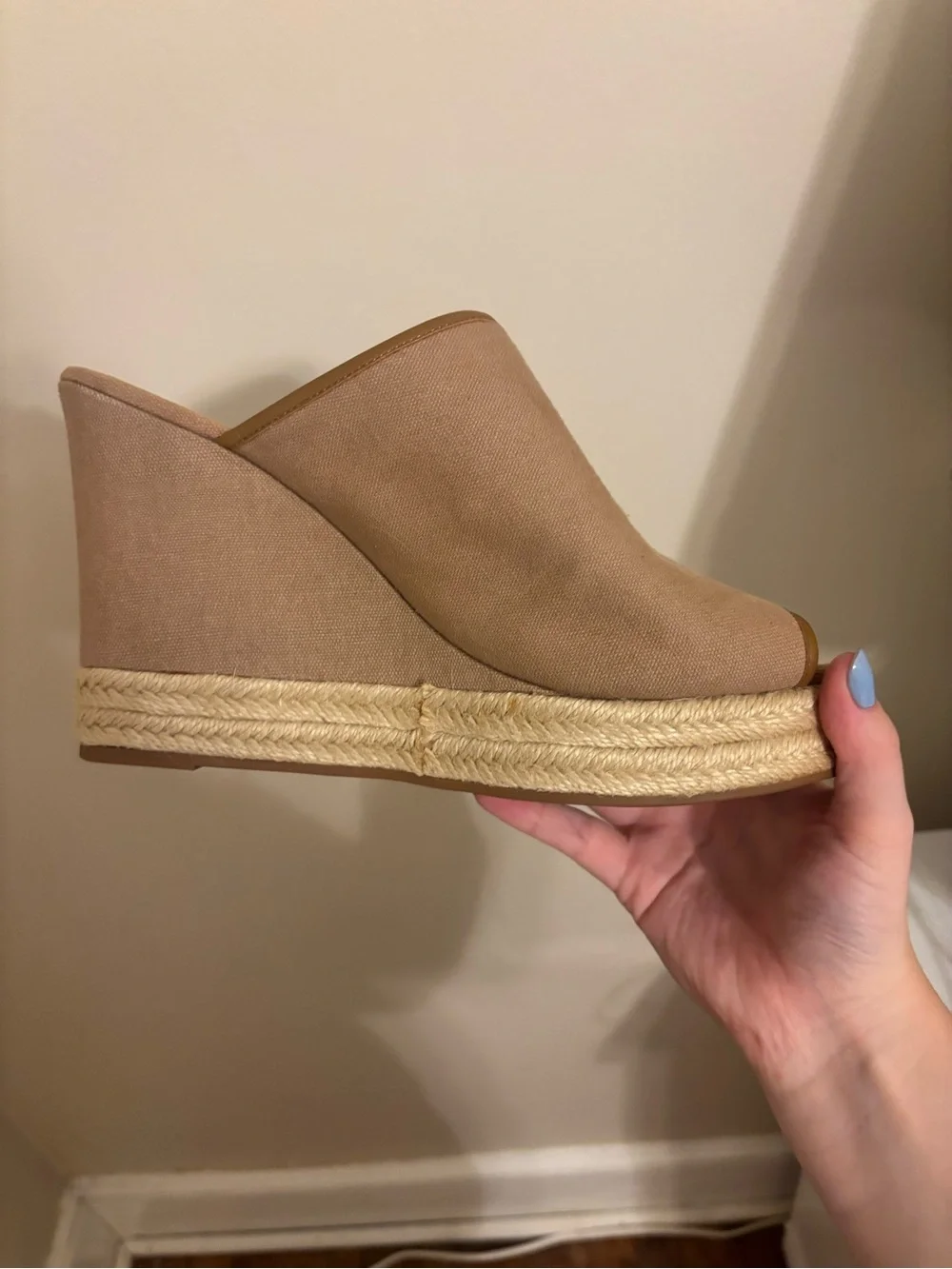 Tory Burch beige canvas