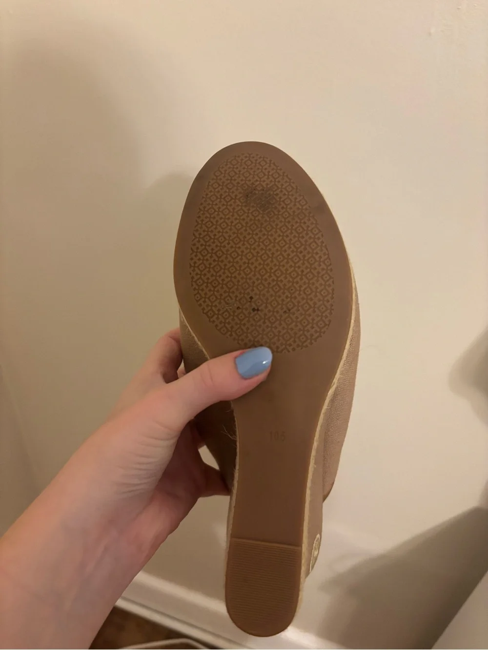 Tory Burch beige canvas