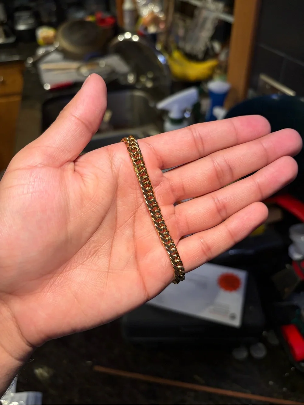 Gold Plated Cuban Link Bracelet — 6mm