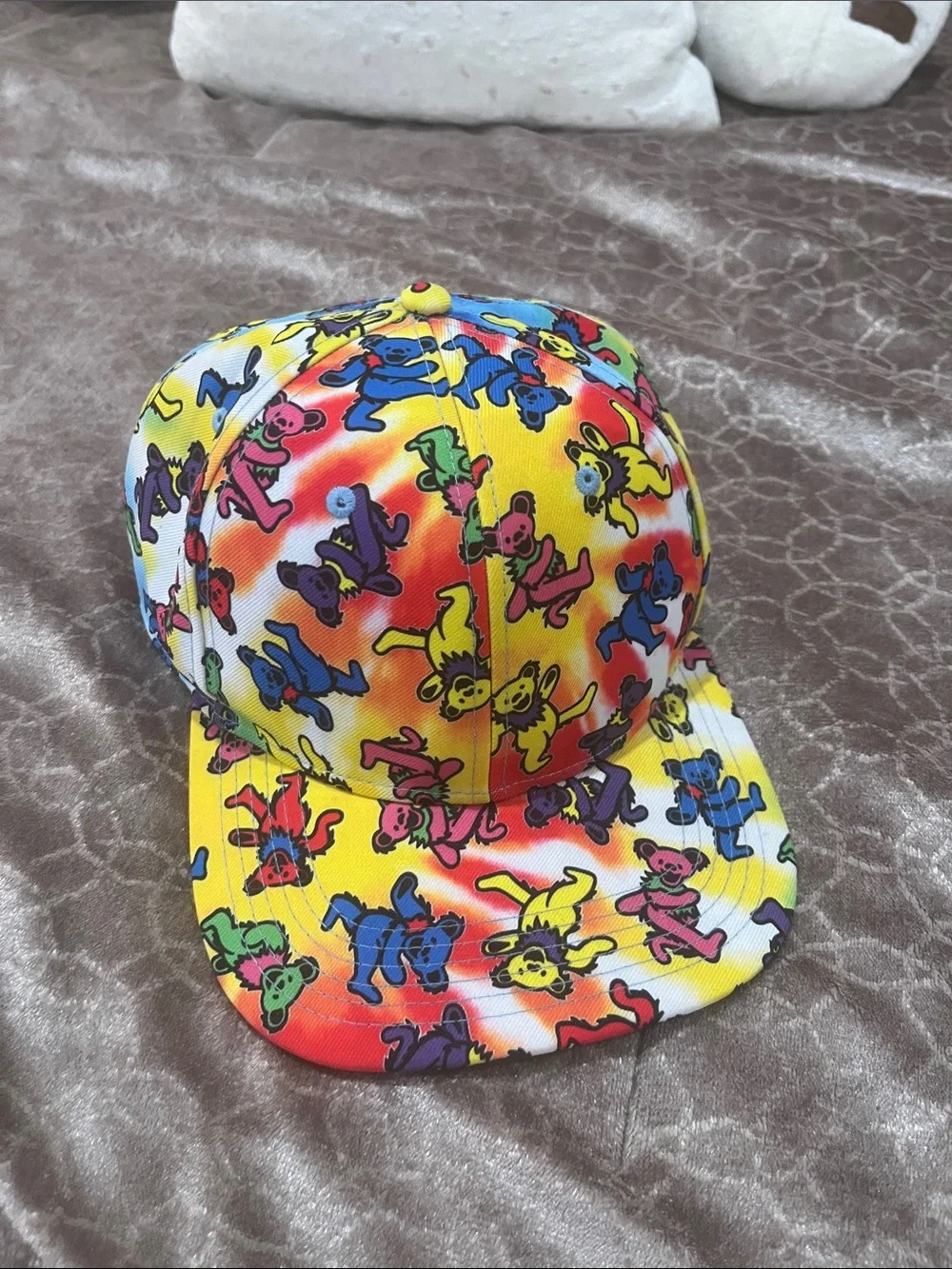 Colorful Grateful Dead Dancing Bears Snapback Hat