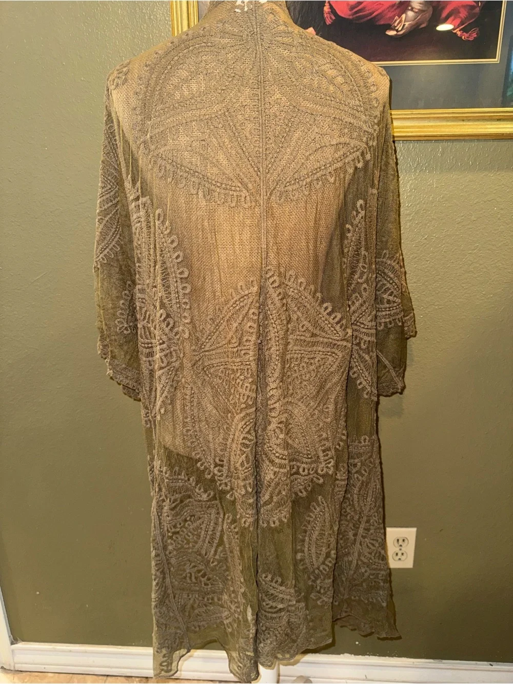 N/A sheer embroidered