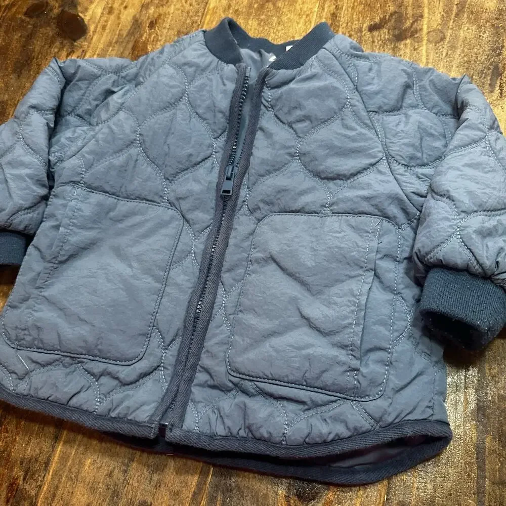 Zara Toddler Quilted Bomber Jacket sz 2T