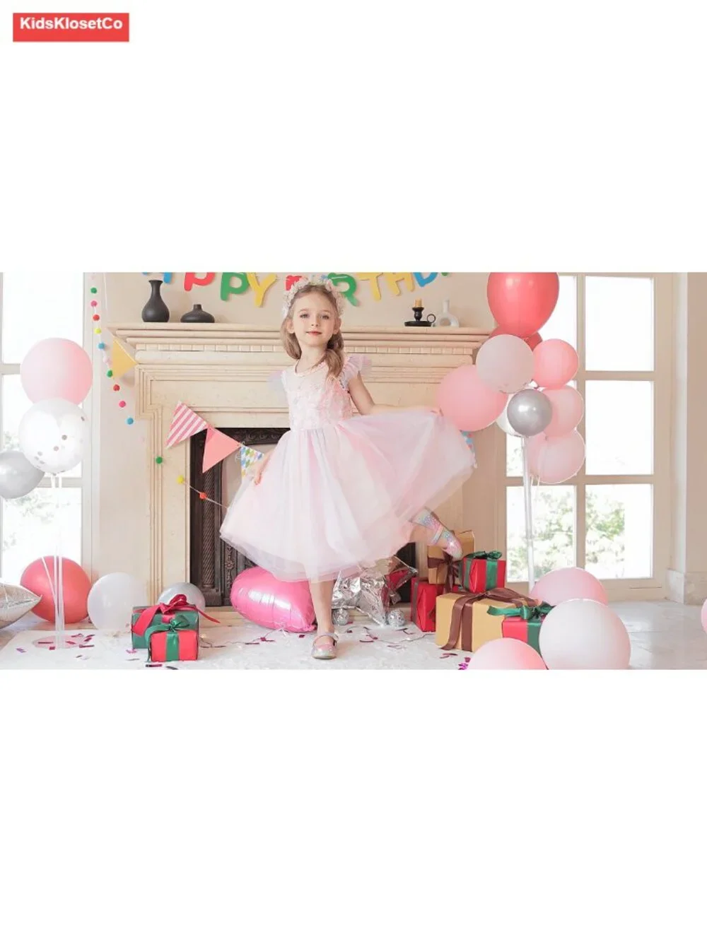 Girls Mary Jane Flats Glitter Princess Ballet Shoes Wedding Party