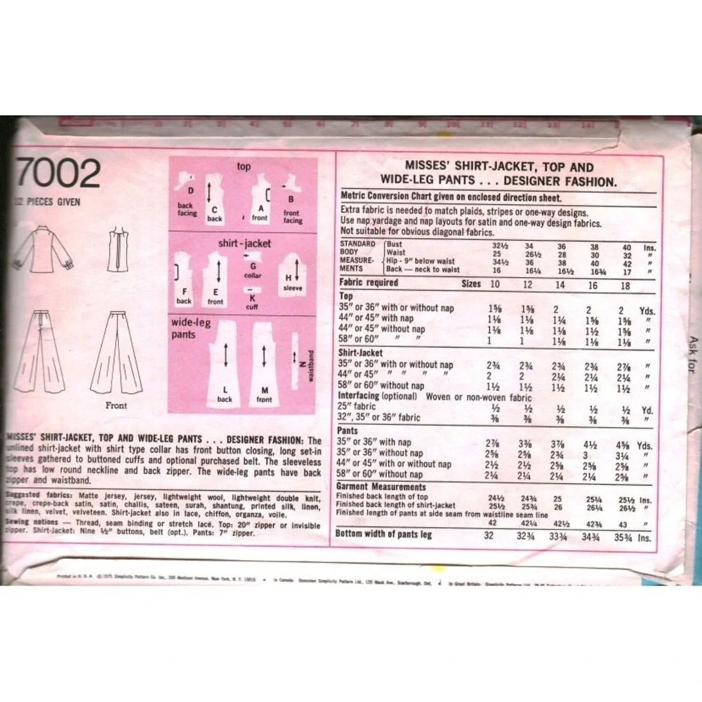 Simplicity vintage 1975