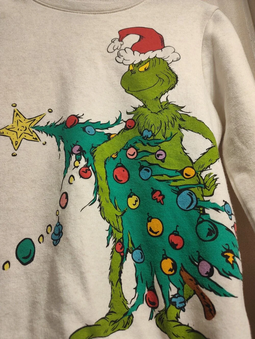 Dr. Seuss white crewneck