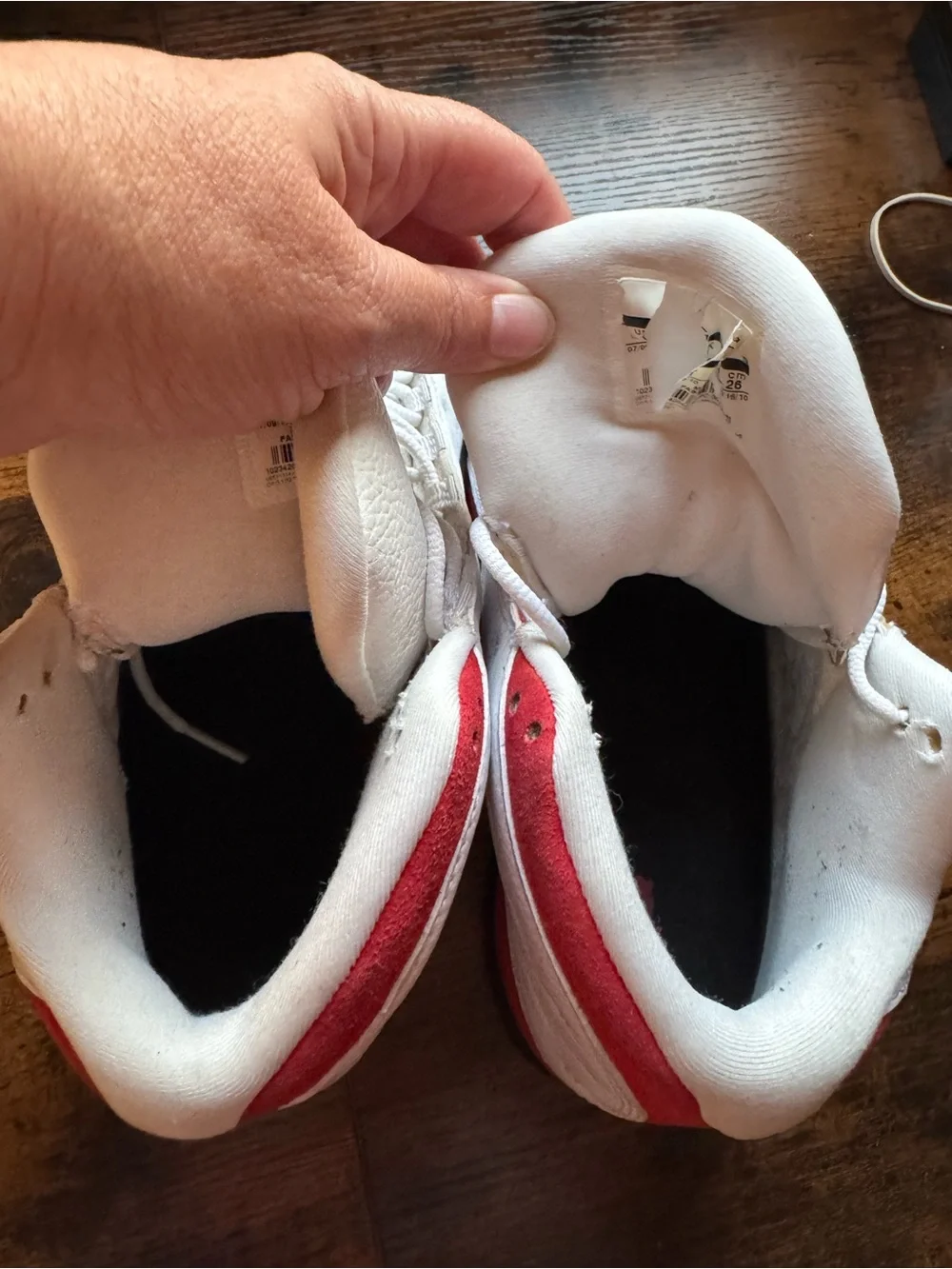 Jordan white leather