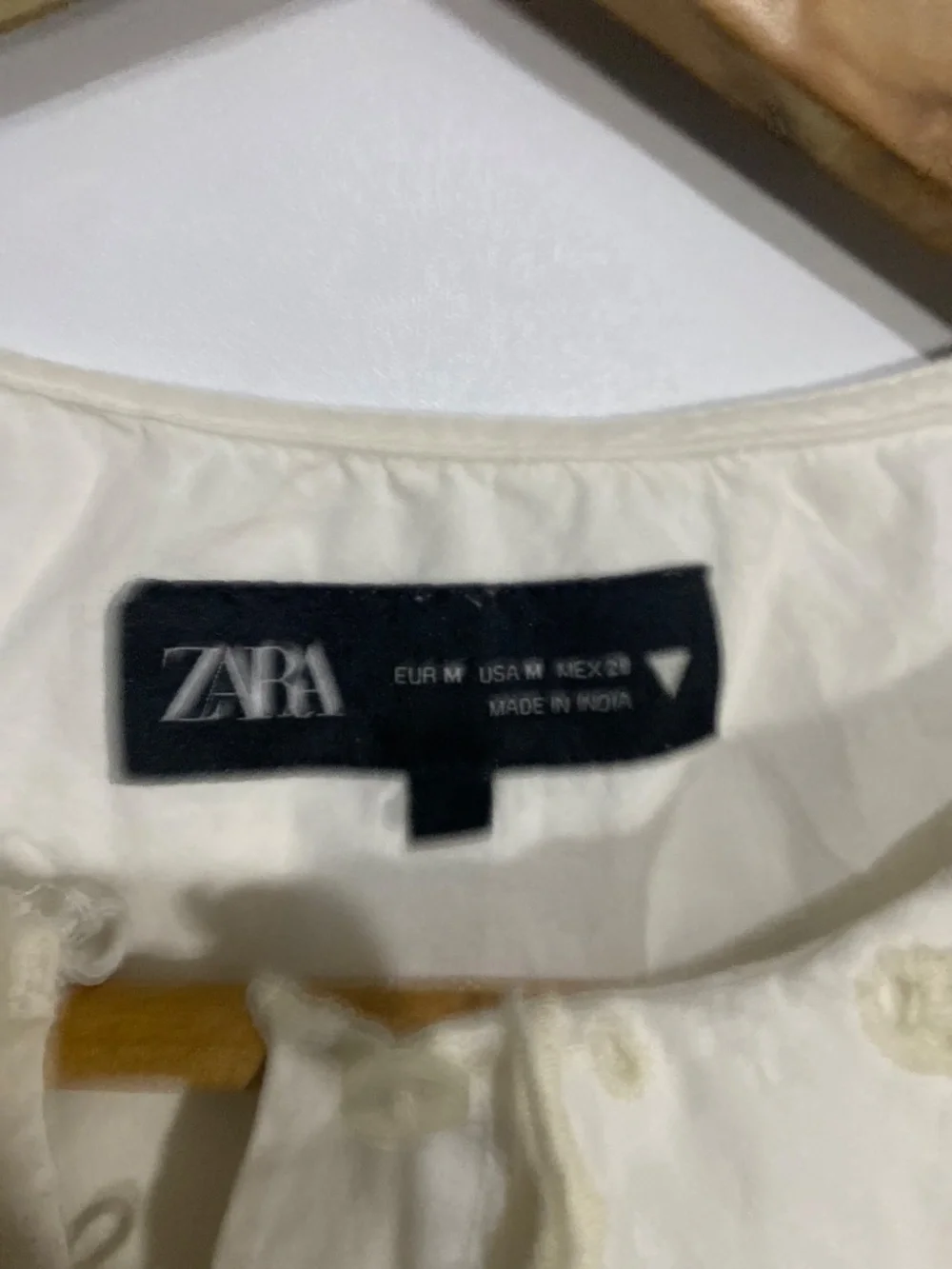 Zara M Embroidered Peter Pan Collar Blouse